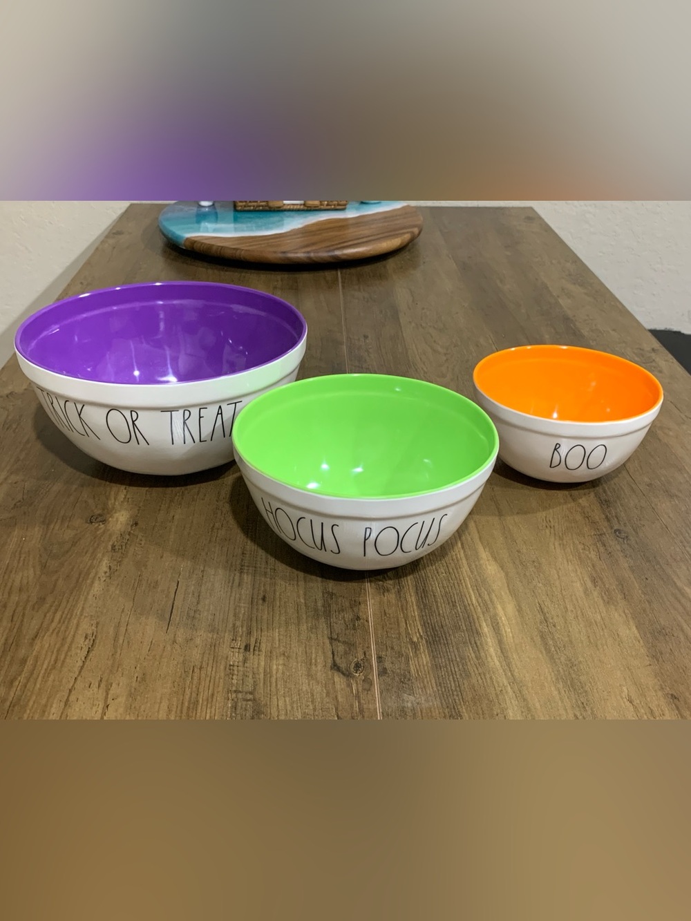 Rae Dunn Melamine Halloween Mixing Bowls